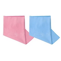 피닉스 초극세사 건식 스포츠 타올 2종 SET, 핑크+블루, 1세트