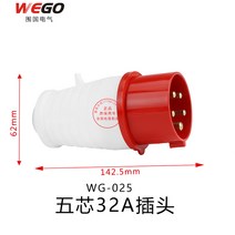 콘센트플러그 주조기 건조기 오븐 삼심 심지 5 삼공 오공 공업 케이스 전원 플라스틱 2663341181, 1, 5솜 32A 플러그