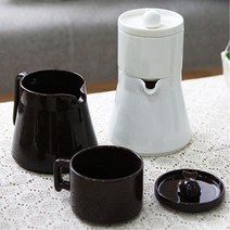 수공예 티포트 머그컵 세트 티포원 찻잔세트 찻주전자 주전자 티주전자 티세트 차포트, 1개, 브라운