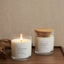 캔들 백화점 탈취 습기제거 발향력 풍부한 소이캔들 280g, 라임바질&만다린280g