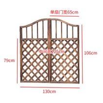 원목 목재 나무 펜스 울타리 대문 방부목 단독주택 전원주택 마당 정원 주차장, A 130cm 격자문