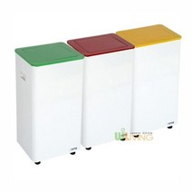 [오너클랜] 스틸분리함 STC-600R 칼라회전뚜껑/칼라6종(60L)2분류, 색상:노랑