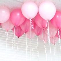 고백하는날 이벤트풍선세트 용품 핑크+푸치샤 풍선장식 천장풍선(스탠다드풍선20개+양면테이프49p+컬링리본30m), 핑크+푸치샤 풍선혼합세트, 1세트