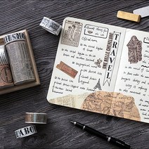엔틱 디자인 마스킹 선물 포장 테이프, 2.숫자
