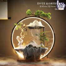 인테리어 행운의 가습기 실내 천연 인공 폭포 가정용 소형 미니, 옵션11