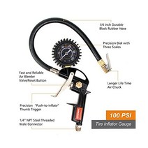 FYPower 저소음콤프레샤 파워 22개 에어 컴프레서 액세서리 키트 38인치 x 50피트 하이브리드 호스 14인치 NPT 퀵 커넥트 피팅 타이어 인플레이터 게이지 블로우 건 필터