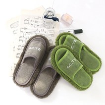 청소슬리퍼 걸레신발 거실실내화 룸슈즈 거실화 극세사 탈부착, 그레이2set