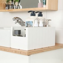 가쯔 다용도 팬트리 수납정리함 대형 1개, 화이트