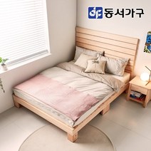 동서가구 패밀리 하이헤드 편백나무 100% 프레임 원목 침대 킹 K (매트제외) DF642048, 내추럴