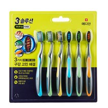 메디안 트리플솔루션 미세모 칫솔(6입), 4개