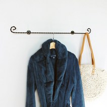 코코디피 염소 엔틱 꽈배기 벽행거 벽면 고정 부착 철사 옷가게 철제 행거 옷걸이 헹거, 그외색상