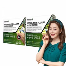 네추럴라이즈 프리미엄차전자피식이섬유6gx30포 X 2박스 식물성차전자피분말, 6g