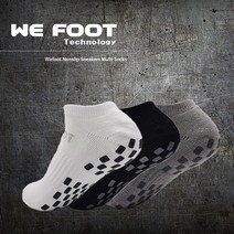 위풋 멀티스포츠 스니커즈 단목 논슬립양말 스포츠양말, 블랙