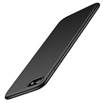 TORRAS iPhone SE 3 케이스 2022 [제32세대] iPhone SE2・8・7 케이스 4.7 인치 대응 박형 PC [유리 필름 부속] 지문 방지 마찰 방지 내충격 커버 (블랙) Wisdom Series