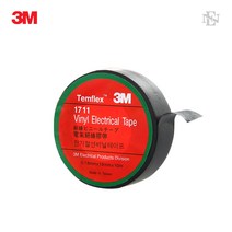 (3M 전기 테이프) 절연 난연 배선 케이블 흑색, 1개