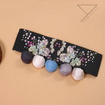 단미한복 Y.430본견 실크 나비 한복돌띠