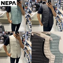네파 NC신구로점 구스조끼 맛집!! 경량성! 발수력! 남성 리니아 넥리스 튜브 경량 다운 베스트 7I51341