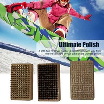 스노우보드 왁싱 스키 왁스 Ski Wax Brush Kit Renewing Base Structure Snowboard Waxing Tool Metal Scraper, 단일옵션