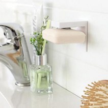 [바보사랑] 모던심플 화이트 자석 비누홀더 1개, 상세 설명 참조