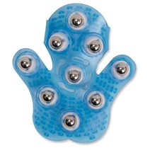 글러브마사지볼 마사지기 목안마기 등 지압볼 미니 안마기 킵고, 블루
