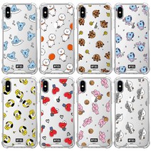 BT21 라인프렌즈 방탄소년단 투명 범퍼케이스 갤럭시21