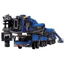 이동식크레인 새로운 RC 모터 전원 기능 크레인 LTM 11200 Fi T 기술 MOC-20920 키트 빌딩 블록 벽돌 장난, 04 파란_02 noly moc block