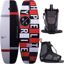 하이퍼라이트 모티브 주니어. 키즈 웨이크보드 119 W/리믹스 바인딩 블랙/레드 (12K-2)