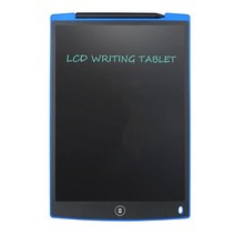 스마트전자칠판 전자칠판 12 인치 휴대용lcd 라이팅 태블릿 글쓰기 그림 그리기 연습장 전자식 보드 얇은 두께 펜 포함, [02] 파란