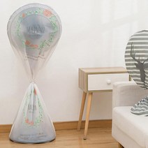 PK글로벌 키 큰 선풍기 보관 커버 PEVA 지퍼식 선풍기 싸개, 1개입, 사슴