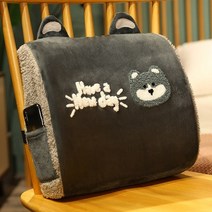 역류성 식도염 베개 역류방지 위보호 기능성 침대헤드보드 위편한 car seat memory foam lumbar pillow 허리 사무실 의자 독서 등받이 쿠션 통증 완화 좌석, 블랙 허스키 ii