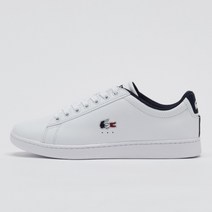 라코스테 CARNABY 에보 BL1 레더 스니커즈 WHT
