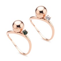 도로시 14k 웨이빙 볼반지(2type)