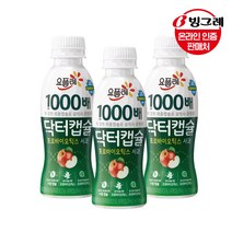 빙그레 닥터캡슐 1000배 사과 요구르트 130ml x 24개, 24