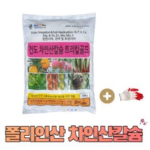 농사친구 폴리인산 트리칼골드 10kg + 작업장갑 1set 차인산 칼슘 인산 가리 석회 복합 비료 웃거름 당도 배추 마늘 양파