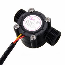 유량계 1/2 3939수류 센서 1-30L/min 홀 Arduino 터빈 용 온도 계측기