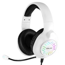 갤럭시 갤라즈 GALAX EX-02 가상 7.1채널 RGB 게이밍 헤드셋, 화이트