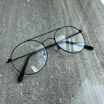 아빠가만든안경 / 남자 여자 심플 레트로 투브릿지 동글이 안경테 은테/로즈골드/블랙