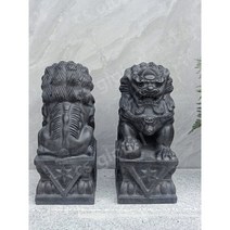 해태 해치 사자 상 석상 장식 액막이 풍수지리, 높이 20 길이 11 너비 9 cm