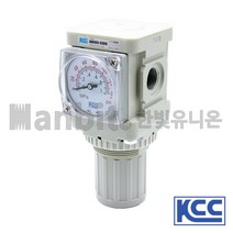 KCC정공 에어레귤레이터 KAR201-02BG 레규레이터 압력조절밸브, 1개