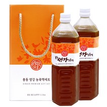 컬러푸드 봉동 생강농축액 선물세트 1L 2개입, 2개, 2L