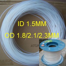 ID_1.5mm PTFE 튜브 OD_1.8mm/2.1mm/2.3mm F4 경질 파이프 260 ℃ 고온, 01 OD 1.8mm (150V)