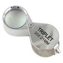 현미경 확대경 돋보기 접는 jewllery loupe 휴대용 포켓 크기 사랑스러운 jewllery 안경 10x 20x 30x 확대 금속, 10배
