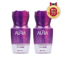 [KT알파쇼핑]아우라 EC 미향탈취 방향제 400ml 라벤더향 x 2개, 허브향