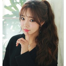 둥근얼굴단발머리 포니테일가발 묶은머리가발 반가발 마틸다가발 짧은단발머리펌 단발머리C컬펌 자연스러운통가발 인모통가발 단발반가발 업스타일통가발, 클램프 타입 라이트 브라운 [스틸빗+컨디셔너]