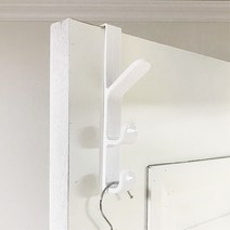 3단 화이트 일자형 도어 행거 걸이 가방 앞치마 문틀 옷 문고리 모자, 기본, 기본