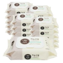 (에스피유통) 하늘선물 캡형 다용도 물티슈 100매 X10팩, 20팩