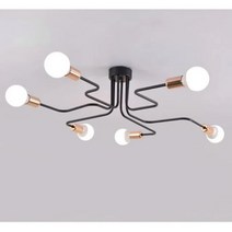 모던 창의적 디자인 LED 천장 샹들리에 조명 거실 침실 램프, 6 head