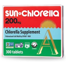 해외보충제 단백질보충제 썬 클로렐라 200mg 녹조류 슈퍼푸드 보충제는 전신 건강을 지원합니다 방어 장 건강 및 자연 에너지 엽록소 B12 철 단백질 NonGMO 300정