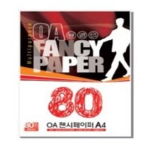 두성/OA팬시페이퍼 80g A4/OA용지 색상지, P40연분홍색