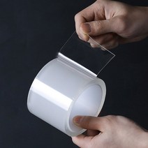주방 욕실 넓은 폭 투명 실리콘 방수 테이프 5cm 8cm, 8x300cm